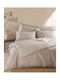 Rythmos Imperial, Next Σετ Σεντόνια King Size με Λάστιχο 230x260+25εκ. Μπεζ (4τμχ)