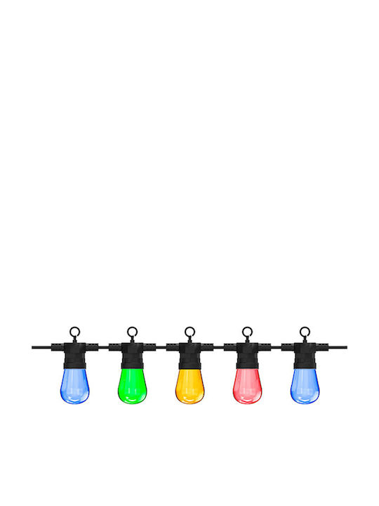 Calex Girlandă de iluminat etanșă IP44 10m RGB