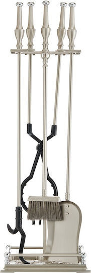 Zogometal Zogometal Kaminwerkzeug-Set mit Kremantala Nickel Matt
