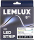 Lemlux Bandă LED Impermeabilă 24V Lumină Alb Natural 5m Tip COB