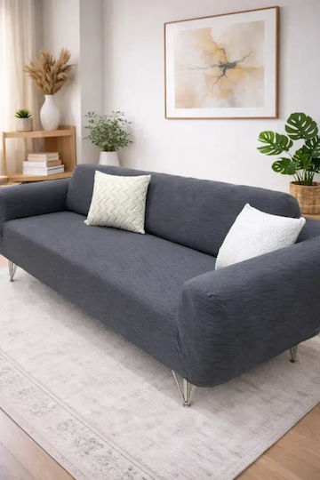 SteweHome Еластично Чаршаф За Разтегателен Диван Геометричен 195x230см