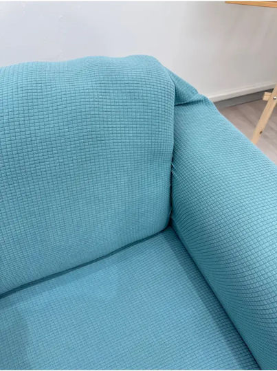 SteweHome Elastische Abdeckung Für Zweisitziges Sofa Türkis 160x180cm