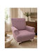 SteweHome Elastic Armchair Cover Purple 60x85cm