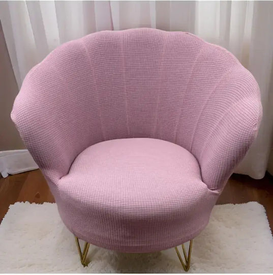 SteweHome Elastic Armchair Cover Pink 83x75cm