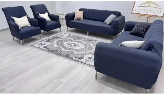 SteweHome Elastische Abdeckung Dreisitziges Sofa Geometrisch 195x230cm