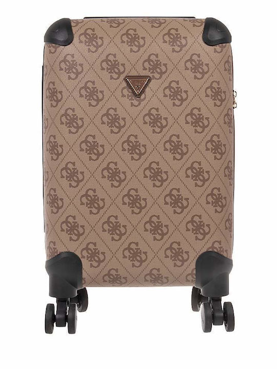Guess Berta Koffer Reise Kabine Beige Höhe 53cm