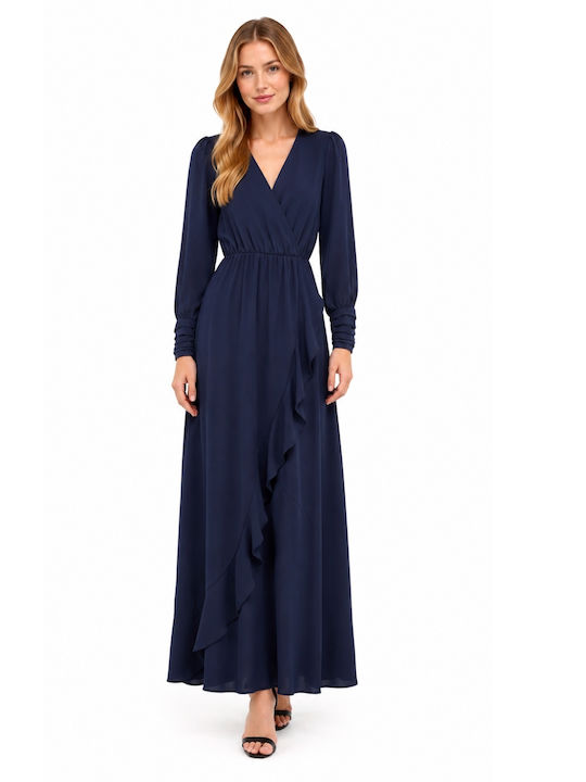 Naf Naf Rita Women's Maxi Cocktail Dress Navy Xs