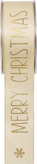 Iliadis Weihnachtsgirlande Merry Beiges Farbband 4cm