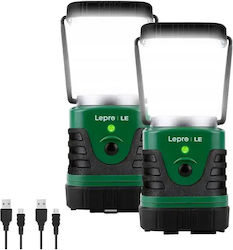 Lepro Lanternă LED Reîncărcabilă pentru Camping cu Lanternă 700lm 10W Verde Lepro Lanternă LED Reîncărcabilă pentru Camping cu Lanternă 700lm 10W Verde