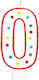 Amscan Number Candle Dots Zero 0 13 Cm 1 Pc Universal