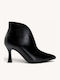 Black Ankle Boots Asymmetric Shaft