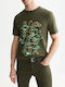 Khaki Herrenbluse