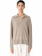 Women's Polo Blouse Grey
