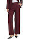 Women's Pantaloons with Burgundy Rubber Band