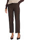 Women's Brown Suit with Straight Leg Style