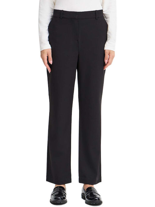 Women's Black Suit with Straight Leg Style