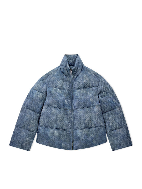 Emporio Armani Μπουφάν Puffer Διπλής Όψης Μπλε