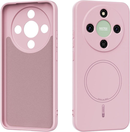 Abeel Honor Magic8 Lite/x9d 5g/honor X70 5g Mobile Phone Case Thin Circle Magsafe Silicone Pink