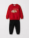Kids Sweatpants Set Red 2 Pieces