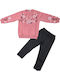 Kids Tracksuit Pink 2 Pieces
