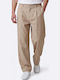 Ariston Ανδρικό Παντελόνι Relaxed Fit Μπεζ