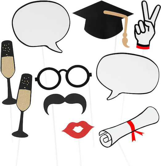 GoDan Photo Booth Props from Paper Set 10 Pieces