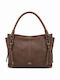 Gild Set Damen Handtaschen Schulter Braun