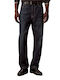Men's Jeans Pants Tapered Dark Aged Denim