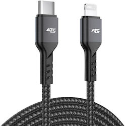 ATC ATC Blitzkabel Typ USB-C zu Lightning Länge 2m Farbe Schwarz 20W