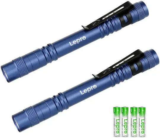 Lepro LED Taschenlampe IPX4 mit Maximaler Helligkeit 120lm 2Stücke