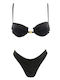 Set Bikini Hohe Taille Tierdruck Zebra Schnecke