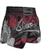 Muay Thai 8 Weapons Hanuman Black Red Boxing Shorts