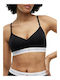 Damen Sport-BH Push Up Schwarz