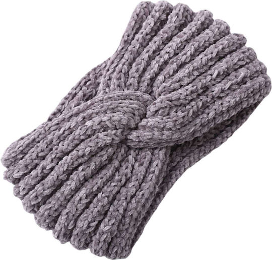 Unisex Stirnband Aus Strick in Grau Farbe