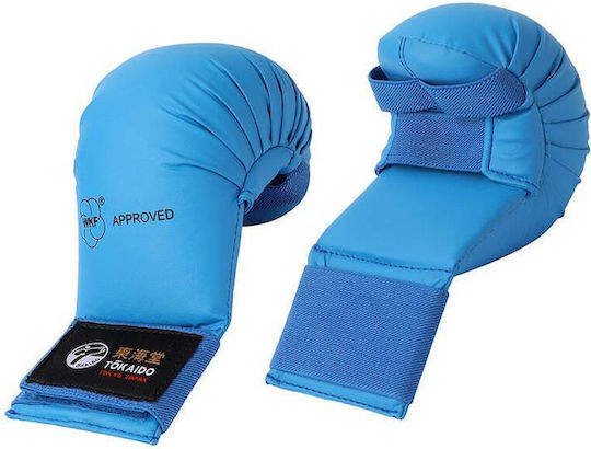 Karate Schutzhandschuhe Tokaido Junior Wkf Genehmigt Blau