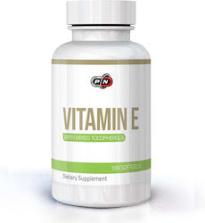 Pure Nutrition Витамин Е за Кожата и Антиоксидантно Действие 400 IU Pure 100 Капсули