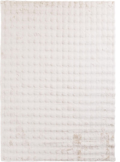 Royal Carpet Bunny Bubble Canvas Крем Неплъзгащ Се Килим За Дневна Правоъгълен Furry Крем 120x180см