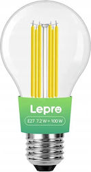 Lepro Bec LED 7.2W E27 Alb Cald Lepro Bec LED 7.2W E27 Alb Cald