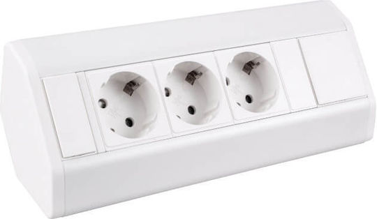 Design Light Bandă De Alimentare Cu 3 Prize Cu Cablu 1.8m