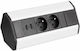 Design Light Steckdosenleiste mit 2 Steckdosen, 2 USB-A-Anschlüssen, USB-C und 1,8 m Kabel