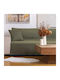 Borea Borea Armchair Throw 2 Sides 180x180cm Petrol Blue