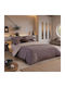 Nef-Nef Homeware Desirous Комплект чаршафи кралски 240x270см. Кафяв (4бр)