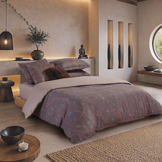 Nef-Nef Homeware Desirous Комплект чаршафи кралски 240x270см. Кафяв (4бр)