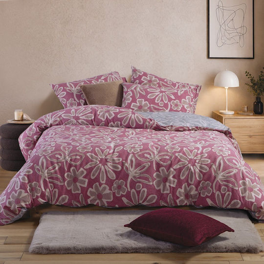 Nef-Nef Homeware Harmony Σετ Υπέρδιπλο 4τμχ 240x270εκ. Κόκκινο Nef-Nef Homeware Harmony Σετ Υπέρδιπλο 4τμχ 240x270εκ. Κόκκινο