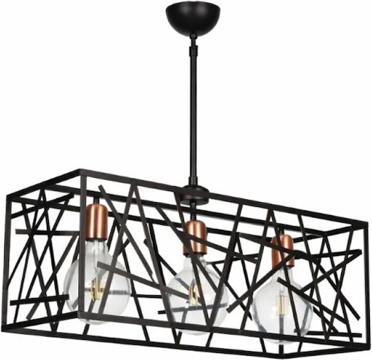 NG Santas Deckenleuchte Bronze Schiene 70x70cm