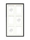 Deknudt Photo Frame S65kk2 Wooden Black 10x15cm Double Passepartout