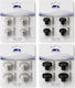 Import Hellas Ъглов Рафтов Метален В Сребрист Цвят 4 Бройки 0036-6090-Β