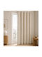 Curtain with Grommets Automne Beige 140x260cm