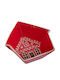 Iliadis Iliadis Dekorative Schale Keramik Rote 14x14x5cm