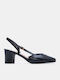 Pointed Toe Heels With Medium Heel Black